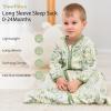imageYoofoss Fleece Baby Sleep Sack 1218 Months with Plush Dots TOG 15 Baby Wearable Blanket with 2Way Zipper Organic Cotton Toddler Sleep Sack Fleece05 Toggreen Flowers