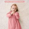 imageYoofoss Fleece Baby Sleep Sack 1218 Months with Plush Dots TOG 15 Baby Wearable Blanket with 2Way Zipper Organic Cotton Toddler Sleep Sack Fleece05 Togpinkbutterfly