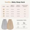 imageYoofoss Fleece Baby Sleep Sack 1218 Months with Plush Dots TOG 15 Baby Wearable Blanket with 2Way Zipper Organic Cotton Toddler Sleep Sack Fleece15 Toggreycoffee