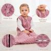 imageYoofoss Fleece Baby Sleep Sack 1218 Months with Plush Dots TOG 15 Baby Wearable Blanket with 2Way Zipper Organic Cotton Toddler Sleep Sack Fleece15 Togpinkpurple