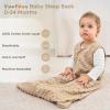 imageYoofoss Fleece Baby Sleep Sack 1218 Months with Plush Dots TOG 15 Baby Wearable Blanket with 2Way Zipper Organic Cotton Toddler Sleep Sack Fleece15 Toggreycoffee