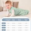 imageYoofoss Fleece Baby Sleep Sack 1218 Months with Plush Dots TOG 15 Baby Wearable Blanket with 2Way Zipper Organic Cotton Toddler Sleep Sack Fleece15 Togbluegreen