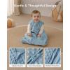 imageYoofoss Fleece Baby Sleep Sack 1218 Months with Plush Dots TOG 15 Baby Wearable Blanket with 2Way Zipper Organic Cotton Toddler Sleep Sack Fleece15 Togbluegreen
