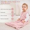 imageYoofoss Fleece Baby Sleep Sack 1218 Months with Plush Dots TOG 15 Baby Wearable Blanket with 2Way Zipper Organic Cotton Toddler Sleep Sack Fleece15 Togapricotpink