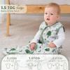 imageYoofoss Fleece Baby Sleep Sack 1218 Months with Plush Dots TOG 15 Baby Wearable Blanket with 2Way Zipper Organic Cotton Toddler Sleep Sack Fleece15 Tog  Greenfoxgray