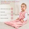 imageYoofoss Fleece Baby Sleep Sack 1218 Months with Plush Dots TOG 15 Baby Wearable Blanket with 2Way Zipper Organic Cotton Toddler Sleep Sack Fleece15 Togpinkpurple