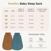 imageYoofoss Fleece Baby Sleep Sack 1218 Months with Plush Dots TOG 15 Baby Wearable Blanket with 2Way Zipper Organic Cotton Toddler Sleep Sack Fleece15 Togbrownblue