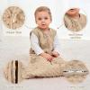 imageYoofoss Fleece Baby Sleep Sack 1218 Months with Plush Dots TOG 15 Baby Wearable Blanket with 2Way Zipper Organic Cotton Toddler Sleep Sack Fleece15 Toggreycoffee