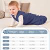 imageYoofoss Fleece Baby Sleep Sack 1218 Months with Plush Dots TOG 15 Baby Wearable Blanket with 2Way Zipper Organic Cotton Toddler Sleep Sack Fleece15 Tognavy  Dark Blue
