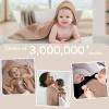 imageYoofoss Hooded Baby Towels for Newborn 100 Muslin Cotton Baby Bath Towel with Hood for Babies Infant Toddler and Kids Large 32x32Inch Soft and Absorbent Newborn Essential1pack Coffee