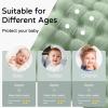 imageYoofoss Hooded Baby Towels for Newborn 2 Pack 100 Muslin Organic Cotton Baby Bath Towel with Hood for Babies Infant Toddler and Kids Large 32x32Inch Soft and Absorbent Newborn EssentialGreen and White Forest