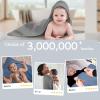 imageYoofoss Hooded Baby Towels for Newborn 2 Pack 100 Muslin Organic Cotton Baby Bath Towel with Hood for Babies Infant Toddler and Kids Large 32x32Inch Soft and Absorbent Newborn EssentialGrey and Dark Blue