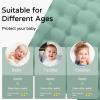 imageYoofoss Hooded Baby Towels for Newborn 2 Pack 100 Muslin Organic Cotton Baby Bath Towel with Hood for Babies Infant Toddler and Kids Large 32x32Inch Soft and Absorbent Newborn EssentialGreen Elephant