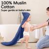 imageYoofoss Hooded Baby Towels for Newborn 2 Pack 100 Muslin Organic Cotton Baby Bath Towel with Hood for Babies Infant Toddler and Kids Large 32x32Inch Soft and Absorbent Newborn EssentialNavy Dinosaur