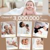 imageYoofoss Hooded Baby Towels for Newborn 2 Pack 100 Muslin Organic Cotton Baby Bath Towel with Hood for Babies Infant Toddler and Kids Large 32x32Inch Soft and Absorbent Newborn EssentialWhite2 Pack