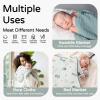 imageYoofoss Hooded Baby Towels for Newborn 2 Pack 100 Muslin Organic Cotton Baby Bath Towel with Hood for Babies Infant Toddler and Kids Large 32x32Inch Soft and Absorbent Newborn EssentialBlue and White Elephant