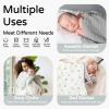 imageYoofoss Hooded Baby Towels for Newborn 2 Pack 100 Muslin Organic Cotton Baby Bath Towel with Hood for Babies Infant Toddler and Kids Large 32x32Inch Soft and Absorbent Newborn EssentialGrey and White Fireworks