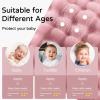 imageYoofoss Hooded Baby Towels for Newborn 2 Pack 100 Muslin Organic Cotton Baby Bath Towel with Hood for Babies Infant Toddler and Kids Large 32x32Inch Soft and Absorbent Newborn EssentialPink and White Leaf