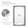 imageYoofoss Muslin Crib Sheets for Boys Girls 100 Cotton Fitted Baby Crib Sheet 2 Pack Soft and Breathable for Standard Crib Mattress ampamp Toddler Mattress 52quotx28quotGreygreen