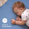 imageYoofoss Muslin Crib Sheets for Boys Girls 100 Cotton Fitted Baby Crib Sheet 2 Pack Soft and Breathable for Standard Crib Mattress ampamp Toddler Mattress 52quotx28quotGreyblue