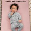 imageYoofoss Muslin Crib Sheets for Boys Girls 100 Cotton Fitted Baby Crib Sheet 2 Pack Soft and Breathable for Standard Crib Mattress ampamp Toddler Mattress 52quotx28quotCreampink