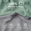 imageYoofoss Muslin Crib Sheets for Boys Girls 100 Cotton Fitted Baby Crib Sheet 2 Pack Soft and Breathable for Standard Crib Mattress ampamp Toddler Mattress 52quotx28quotGreygreen