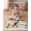 imageYoofoss Rayon Made from Bamboo Baby Sleep Sack 06 Months 10 Tog Baby Wearable Blanket Super Soft Infant Toddler Sleeping Sack 2Way ZipperAnimals  Balloons