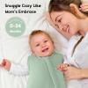 imageYoofoss Rayon Made from Bamboo Baby Sleep Sack 06 Months 10 Tog Baby Wearable Blanket Super Soft Infant Toddler Sleeping Sack 2Way ZipperGreen
