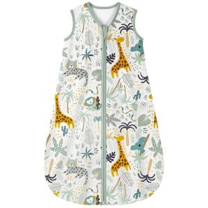 imageYoofoss Baby Wearable Blanket TOG 25 Winter Sleep Sack 1824 Months 100 Organic Cotton Toddler Sleeping Sack with 2Way Zipper Warm Quilted Sleep Sack05 Toggiraffepack of 1