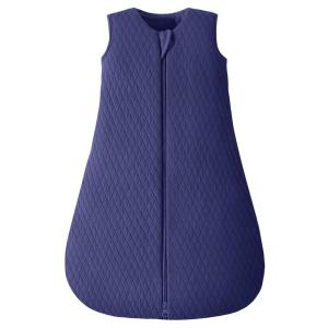 imageYoofoss Baby Wearable Blanket TOG 25 Winter Sleep Sack 1824 Months 100 Organic Cotton Toddler Sleeping Sack with 2Way Zipper Warm Quilted Sleep SackNavy Blue