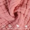 imageYoofoss Muslin Baby Washcloths 100 Organic Cotton Face Towels 6 Pack Wash Cloths for Baby 12x12in Soft and Absorbent Baby Wipes Gradient PinkGradient Pink