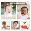 imageYoofoss Muslin Baby Washcloths 100 Organic Cotton Face Towels 6 Pack Wash Cloths for Baby 12x12in Soft and Absorbent Baby Wipes Gradient PinkWhite