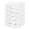 imageYoofoss Muslin Baby Washcloths 100 Organic Cotton Face Towels 6 Pack Wash Cloths for Baby 12x12in Soft and Absorbent Baby Wipes Gradient PinkWhite