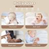 imageYoofoss Muslin Baby Washcloths 100 Organic Cotton Face Towels 6 Pack Wash Cloths for Baby 12x12in Soft and Absorbent Baby Wipes Gradient PinkWhite