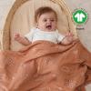 imageYoofoss Organic Muslin Swaddle Blankets Baby Blankets 47 x 47 Inches Receiving Blanket for Baby Boys and Girls Baby Essentials for Newborns Soft BreathableBrown Animals