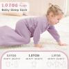 imageYoofoss Baby Sleep Sack 1824 Months 10 Tog Long Sleeve Sleep Sack Organic Cotton Wearable Blanket for Toddlers 2Way Zipper Quilted Sleeping SacksXLargePurple