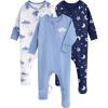 imageYoofoss Baby Pajamas 100 Cotton Baby Sleepers for Newborn 03 36 69 Months Boys Girl Clothes 3pcs Footed PJsCloud