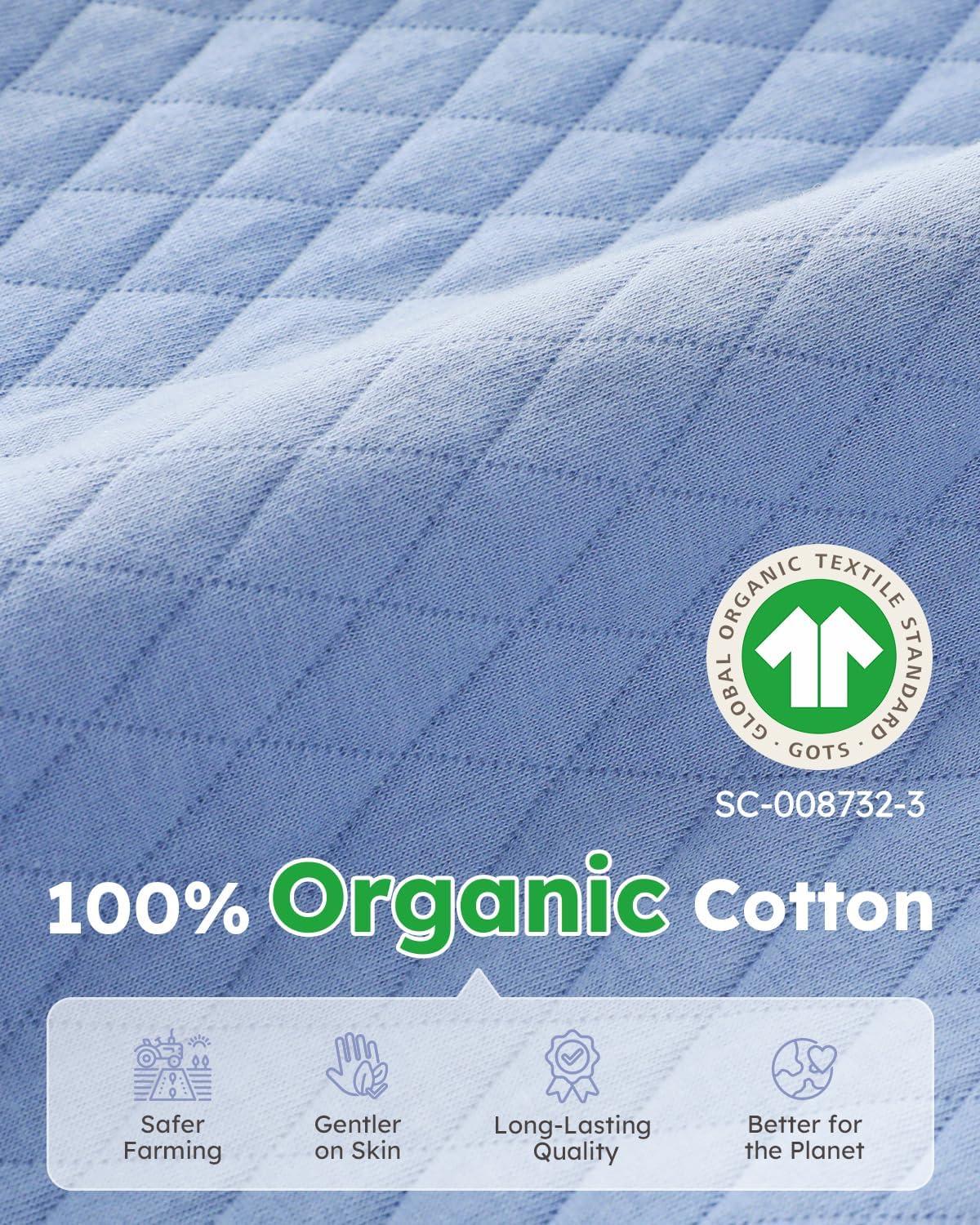 imageYoofoss Baby Pajamas Organic Cotton Baby Sleepers for Newborn 03 36 69 Months Boys Girl Clothes Footed PjsDark Blue Sailor