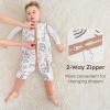 imageYoofoss Toddler Sleep Sack With Feet 1224 Months 100 Organic Cotton Baby Sleep Sack with Legs Toddler Wearable Blanket with 2Way ZipperBrown Animals