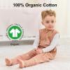 imageYoofoss Toddler Sleep Sack With Feet 1224 Months 100 Organic Cotton Baby Sleep Sack with Legs Toddler Wearable Blanket with 2Way ZipperBrown Animals