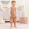 imageYoofoss Toddler Sleep Sack With Feet 1224 Months 100 Organic Cotton Baby Sleep Sack with Legs Toddler Wearable Blanket with 2Way ZipperBrown Animals
