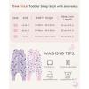 imageYoofoss Toddler Sleep Sack With Feet 1224 Months 100 Organic Cotton Baby Sleep Sack with Legs Toddler Wearable Blanket with 2Way ZipperPurple Unicorn Pink Butterfly