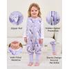imageYoofoss Toddler Sleep Sack With Feet 1224 Months 100 Organic Cotton Baby Sleep Sack with Legs Toddler Wearable Blanket with 2Way ZipperPurple Unicorn Pink Butterfly