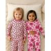 imageYoofoss Toddler Pajamas 100 Organic Cotton 4 Piece Long Sleeve Winter Pajama Set Kids Pajamas Boys Girls Snug Fit Pjs SetPink Leopard