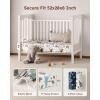 imageYoofoss Pack and Play Sheets Girl 2 Pack 38x26 Mini Crib Sheets Fitted for Baby Compatible with Graco Pack n Play MattressUltra Soft Breathable Microfiber Pink FloralDark Blue Dinosaurs