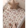 imageYoofoss Pack and Play Sheets Girl 2 Pack 38x26 Mini Crib Sheets Fitted for Baby Compatible with Graco Pack n Play MattressUltra Soft Breathable Microfiber Pink FloralRocking Horse