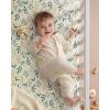 imageYoofoss Pack and Play Sheets Girl 2 Pack 38x26 Mini Crib Sheets Fitted for Baby Compatible with Graco Pack n Play MattressUltra Soft Breathable Microfiber Pink FloralGreen Flower