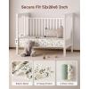 imageYoofoss Pack and Play Sheets Girl 2 Pack 38x26 Mini Crib Sheets Fitted for Baby Compatible with Graco Pack n Play MattressUltra Soft Breathable Microfiber Pink FloralGreen Flower