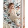 imageYoofoss Pack and Play Sheets Girl 2 Pack 38x26 Mini Crib Sheets Fitted for Baby Compatible with Graco Pack n Play MattressUltra Soft Breathable Microfiber Pink FloralDark Blue Dinosaurs