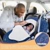 imageYoofoss Baby Car Seat Cover Winter Carseat Canopies Cover to Protect Baby from Cold Wind Super Warm Plush Fleece Baby Carrier Cover for Infant Boys Girls BlackBlue